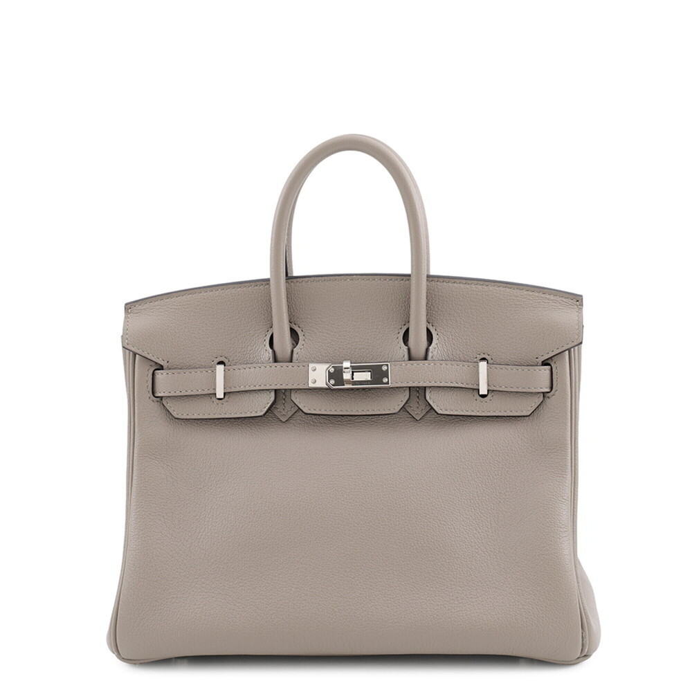 Hermes Birkin 25 Gris Asphalt Taurillon Novillo HERMES handbag women's